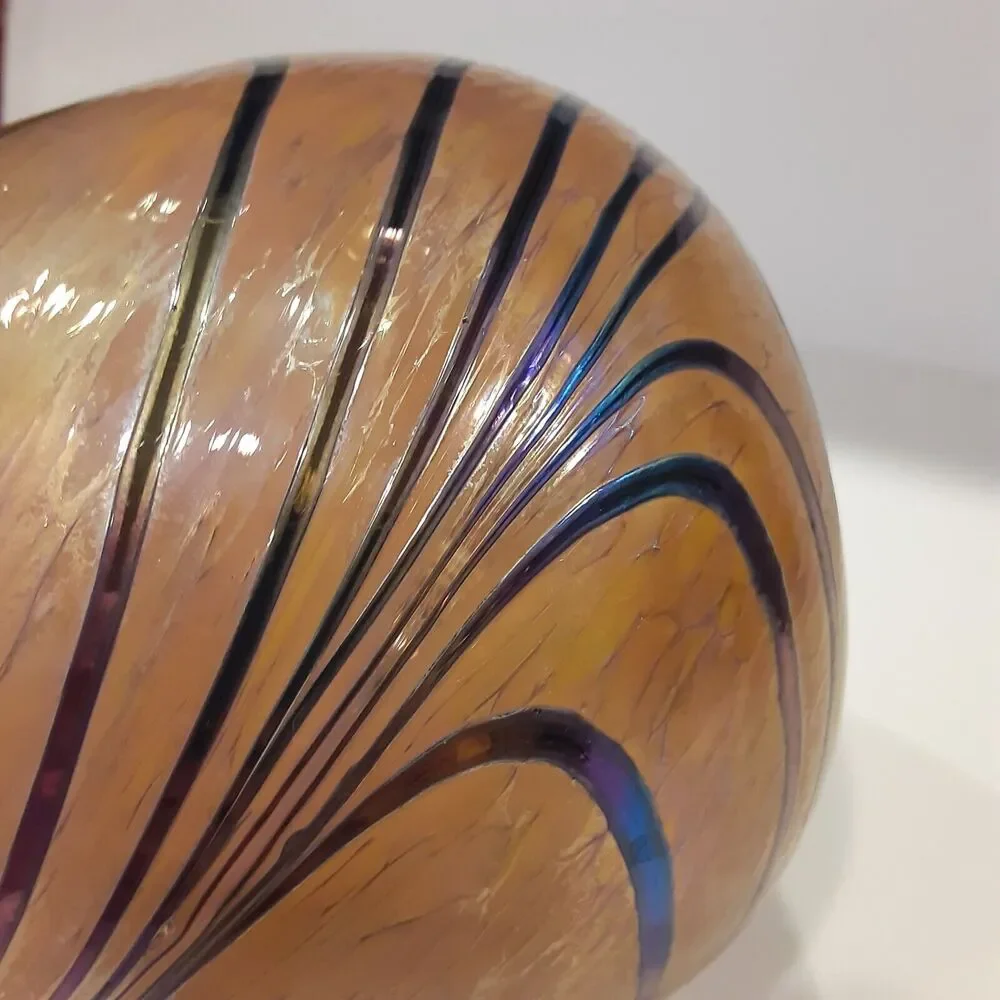Telefloral Swirled Carnival Effect Glass Vase Ambiance Feminine